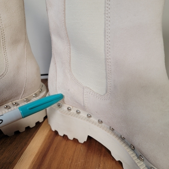 Vince Camuto Meendey Platform Chelsea Boot Chunky Lug Sole Heels Size 7 - Picture 11 of 17